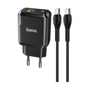 NÚCLEO HOCO N5 20W 1A1C + CABO TYPE C - LIGHTNING