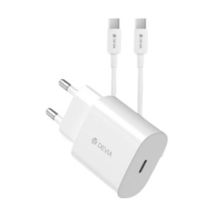 NÚCLEO DEVIA RLC-383 TYPE C 25W + CABO TYPE C - TYPE C 1.2M